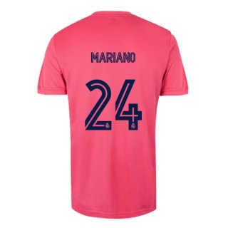 Maglia Real Madrid Seconda NO.24 Mariano 2020/2021 Rosa Maglia Real Madrid Seconda NO.24 Mariano 2020/2021 Rosa