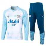 Felpa Manchester City 2024/2025 Bianco Blu