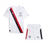 Maglia Manchester City KidSuper Bambino 2025/2026 Bianco