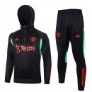 Felpa Cappuccio Manchester United 2024 Nero