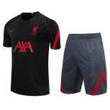 Maglia Formazione Liverpool Set Completo 2020/2021 Nero Grigio