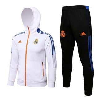 Felpa Cappuccio Real Madrid 2022 Bianco Felpa Cappuccio Real Madrid 2022 Bianco