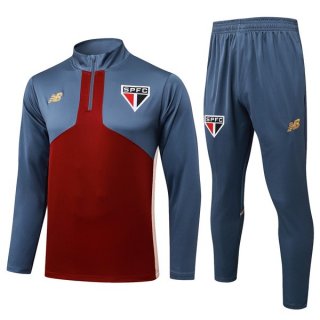 Felpa Allenamento Sao Paulo 2025/2026 Rosso Grigio
