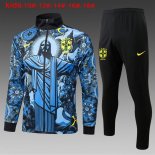 Bambino Giacca Brasile 2024/2025 Blu