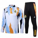 Felpa Allenamento Real Madrid 2025/2026 Bianco Arancione