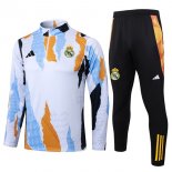 Felpa Allenamento Real Madrid 2025/2026 Bianco Arancione