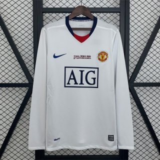 Maglia M-U Seconda Retro Champions League ML 2008-2009 Maglia M-U Seconda Retro Champions League ML 2008-2009