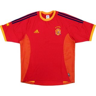 Thailandia Maglia Spagna Prima Retro 2002 2004 Rosso Thailandia Maglia Spagna Prima Retro 2002 2004 Rosso