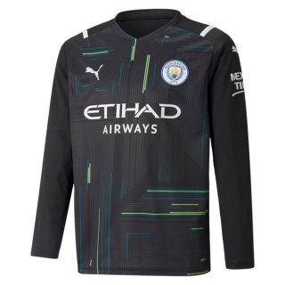Thailandia Maglia Manchester City Portiere ML 2021/2022 Nero Thailandia Maglia Manchester City Portiere ML 2021/2022 Nero