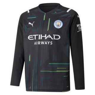 Thailandia Maglia Manchester City Portiere ML 2021/2022 Nero