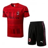 Maglia Formazione AC Milan Set Completo 2022-2023 Rosso