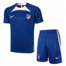 Maglia Formazione Atletico Madrid Set Completo 2024 Blu