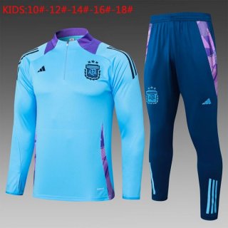 Bambino Felpa Allenamento Argentina 2024/2025 Blu 3 Bambino Felpa Allenamento Argentina 2024/2025 Blu 3