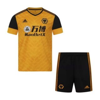 Maglia Wolves Prima Bambino 2020/2021 Giallo Maglia Wolves Prima Bambino 2020/2021 Giallo
