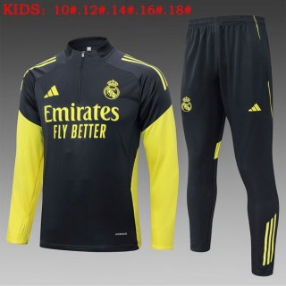 Bambino Felpa Allenamento Real Madrid 2025/2026 Nero 5 Bambino Felpa Allenamento Real Madrid 2025/2026 Nero 5