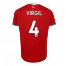 Maglia Liverpool NO.4 Virgil Prima 2020/2021 Rosso