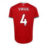 Maglia Liverpool NO.4 Virgil Prima 2020/2021 Rosso