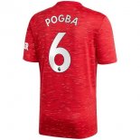 Maglia Manchester United NO.6 Pogba Prima 2020/2021 Rosso