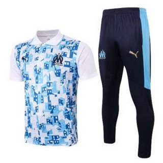 Polo Marseille Set Completo 2020/2021 Blu Bianco