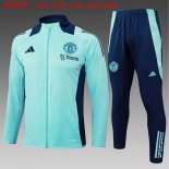 Bambino Giacca Manchester United 2025/2026 Blu
