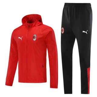 Giacca a vento AC Milan Set Completo 2021/2022 Rosso Nero Giacca a vento AC Milan Set Completo 2021/2022 Rosso Nero