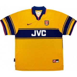Thailandia Maglia Arsenal Seconda Retro 1997 1999 Giallo Thailandia Maglia Arsenal Seconda Retro 1997 1999 Giallo
