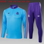 Bambino Felpa Allenamento Real Madrid 2025/2026 Blu 10