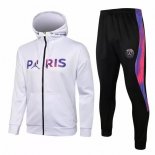 Felpa Cappuccio Paris Saint Germain 2021/2022 Bianco Porpora Nero