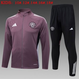 Bambino Giacca Manchester United 2025/2026 Porpora 5