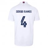 Maglia Real Madrid Prima NO.4 Sergio Ramos 2020/2021 Bianco
