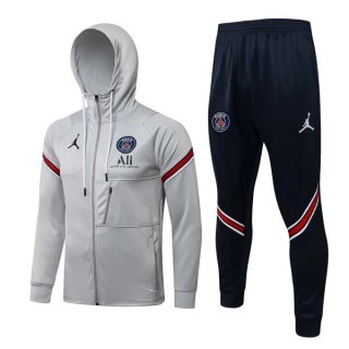 Felpa Cappuccio Paris Saint Germain 2022 Grigio Felpa Cappuccio Paris Saint Germain 2022 Grigio