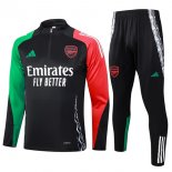 Felpa Allenamento Arsenal 2024/2025 Nero Rosso