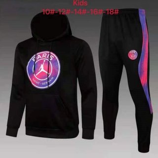 Bambino Felpa Cappuccio Paris Saint Germain 2022 Nero Rosa