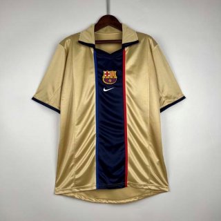 Thailandia Maglia Barcellona Retro 2002 Oro