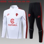 Bambino Felpa Allenamento AC Milan 2026/2027 Bianco Bambino Felpa Allenamento AC Milan 2026/2027 Bianco