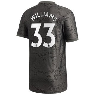 Maglia Manchester United NO.33 Williams Seconda 2020/2021 Nero