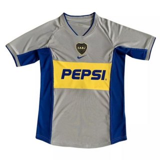 Thailandia Maglia Boca Juniors Seconda Retro 2002 Grigio Thailandia Maglia Boca Juniors Seconda Retro 2002 Grigio