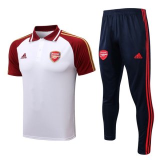 Polo Arsenal Set Completo 2022-2023 Rosso Bianco