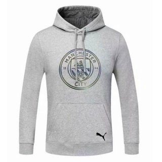 Felpa Cappuccio Manchester City 2020/2021 Grigio