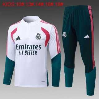 Bambino Felpa Allenamento Real Madrid 2026/2027 Bianco 4