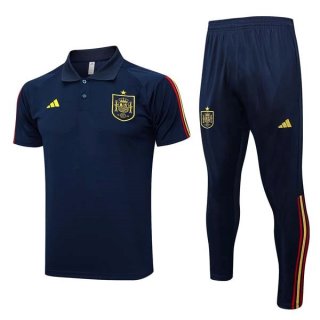 Polo Spagna Set Completo 2023/2024 Blu