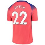 Maglia Chelsea NO.22 Ziyech Terza 2020/2021 Arancione Maglia Chelsea NO.22 Ziyech Terza 2020/2021 Arancione