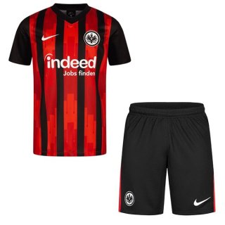 Maglia Eintracht Frankfurt Prima Bambino 2020/2021 Nero Rosso