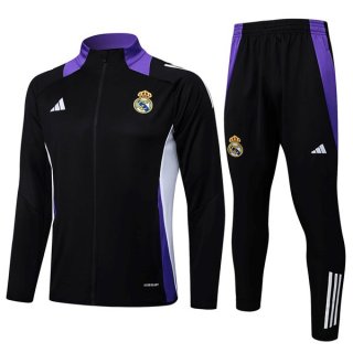 Giacca Real Madrid 2025/2026 Nero Porpora Giacca Real Madrid 2025/2026 Nero Porpora