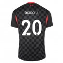 Maglia Liverpool NO.20 Diogo Jota Terza 2020/2021 Nero