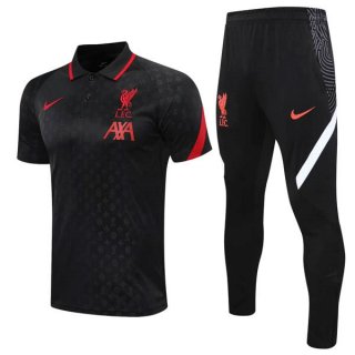 Polo Liverpool Set Completo 2020/2021 Nero