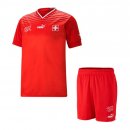 Maglia Svizzera Prima Bambino 2022 Rosso