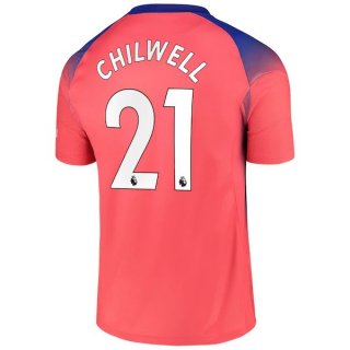Maglia Chelsea NO.21 Chilwell Terza 2020/2021 Arancione Maglia Chelsea NO.21 Chilwell Terza 2020/2021 Arancione