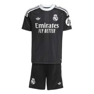 Maglia Real Madrid Portiere Bambino 2025/2026 Nero