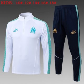 Bambino Felpa Allenamento Marseille 2026/2027 Bianco